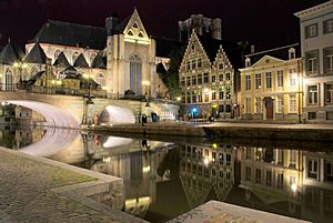 Ghent canal, night