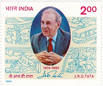 JRD Tata 1994 stamp of India