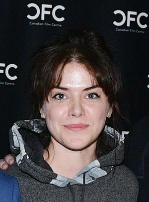 Kaniehtiio Horn at the National Canadian Film Day in 2018