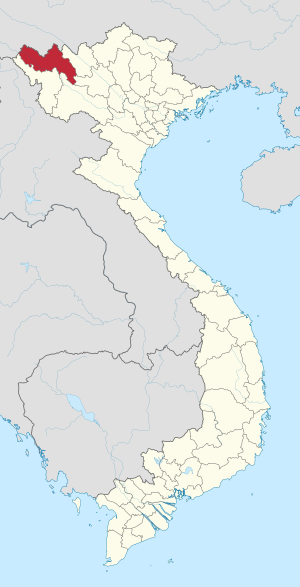 Location of Lai Châu within Vietnam