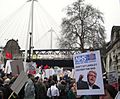 Lansley poster at 2011 protests