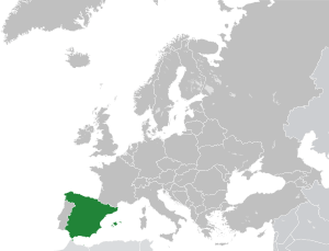 Locator map of Spain