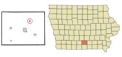 Location of Williamson, Iowa
