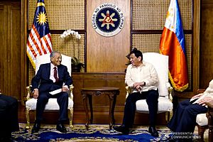 Mahathir and Duterte bilateral meeting