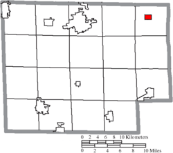 Location of Wakeman in Huron County