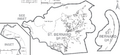 Map of St. Bernard Parish Louisiana With Municipal Labels