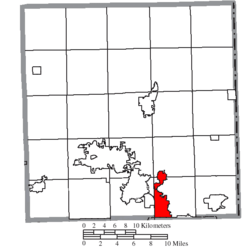 Location of Girard in Trumbull County