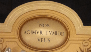New York Yacht Club motto - Nos Agimur Tumidis Velis