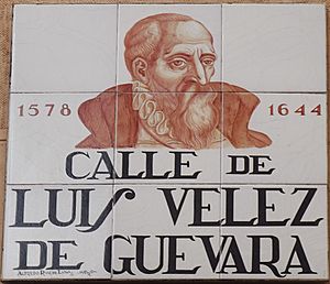 Placa de la calle de Luis Vélez de Guevara (cropped)
