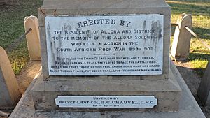 Plaque, Boer War Memorial, Allora, 2015 01