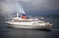 RMS Sagafjord in the harbor Vancouver 1992