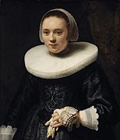 Rembrandt - Portrait of a Woman with Gloves - NGI.808