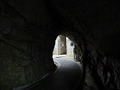 Rocky Island magazine entrance tunnel
