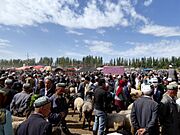 September 20 2015 Sunday Market Kashgar Xinjiang China 新疆 喀什 活畜交易市場 - panoramio (3)