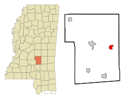 Location of Sylvarena, Mississippi