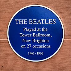 The Beatles plaque in New Brighton