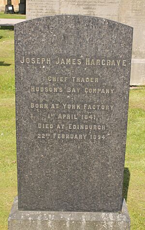 The grave of Joseph James Hargrave, Dean Cemetery