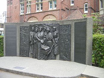 Tribute to the Suffragettes, Christchurch, NZ