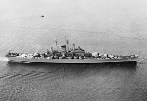 USS Salem underway in May 1949