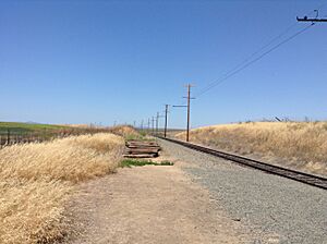 View of tracks from Pantano stop on Western Railway Museum train line