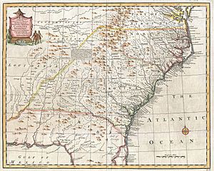 1747 Bowen Map of the Southeastern United States (Carolina, Georgia, Florida) - Geographicus - CarolinaGeorgia-bowen-1747