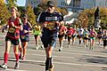 2014 Marine Corps Marathon in front of US Botoanic Garden