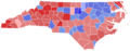 2020 North Carolina gubernatorial election results map by county