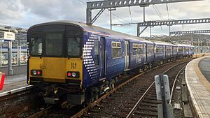 318261 in saltire livery at Gourock