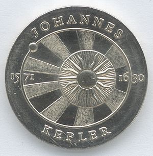 5 Mark DDR 1971 - 400. Geburtstag von Johannes Kepler - Bildseite