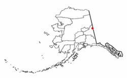 Location of EagleVillage, Alaska