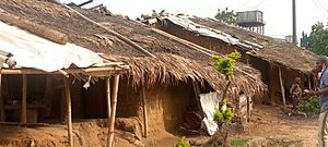 A family house in a local community