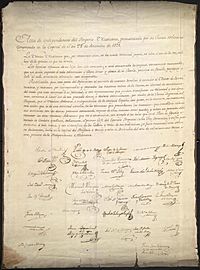 Original copy of the Declaration