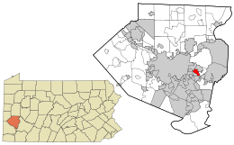 Location in Allegheny County and the U.S. state of Pennsylvania.