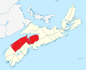 The Annapolis Valley region as defined by Statistics Canada
