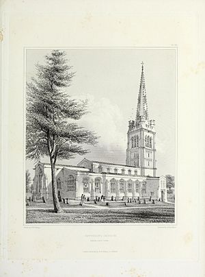 Architectural illustrations of Kettering Church, Northamptonshire (1843) (14778786531)