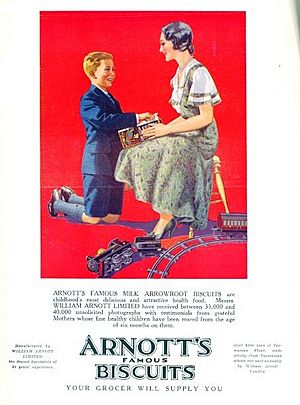 Arnott's Biscuits Advert 1932