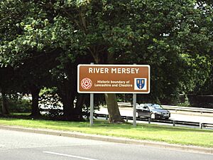 Benkid77 River Mersey sign, A56 250709