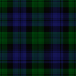 Black Watch (Old Campbell) tartan, centred, zoomed out