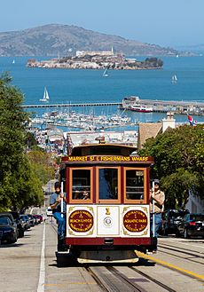 Cable Car No. 1 and Alcatraz Island