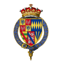 Coat of arms of Sir Henry Algernon Percy, 5th Earl of Northumberland, KG