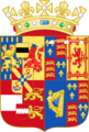 Coat of arms of William and Mary as Prince and Princess of Orange