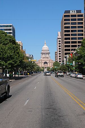 Congress Ave. in downtown Austin