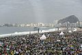 Crowds in Copacabana - Holy Mass for the WYD 2013 in Rio de Janeiro