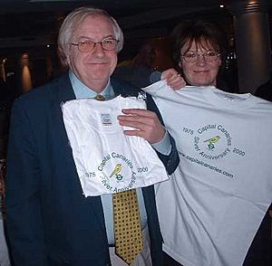 Delia & Michael with Capital Canaries T-Shirts