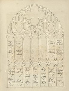 Diagram of window in St Asaph catheadral 02170