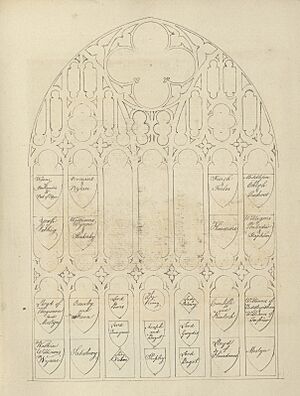 Diagram of window in St Asaph catheadral 02170
