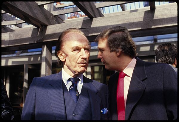 Donald Trump with Fred Trump