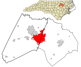 Location in Edgecombe and Nash Counties and the state of North Carolina.