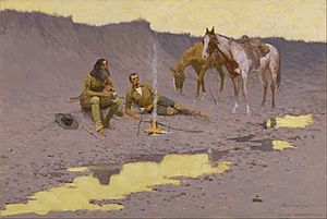 Frederic Remington - A New Year on the Cimarron - Google Art Project