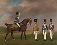 George Stubbs (1724-1806) - Soldiers of the 10th Light Dragoons - RCIN 400512 - Royal Collection
